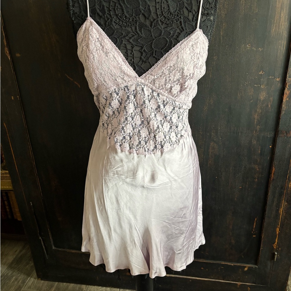 Free People NEW LOVE Mini Slip Dress Lavender Romantic Feminine unicorn sexy NEW